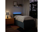 Sommier à Homelumière de lit avec matelas Bleu 80x200 cm Tissu