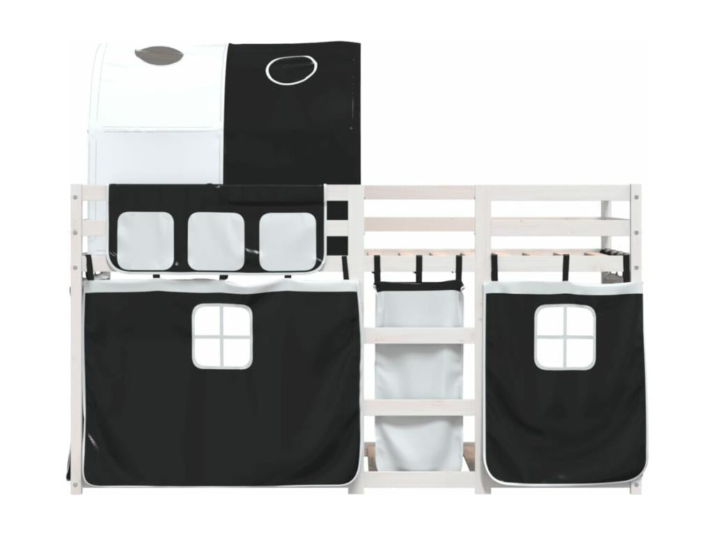 Lit superposé sans matelas 90x200 cm bois de pin massif