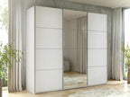 Armoire Homelumiere 364 Blanc 210x250x60cm Portes d'armoire Glissement