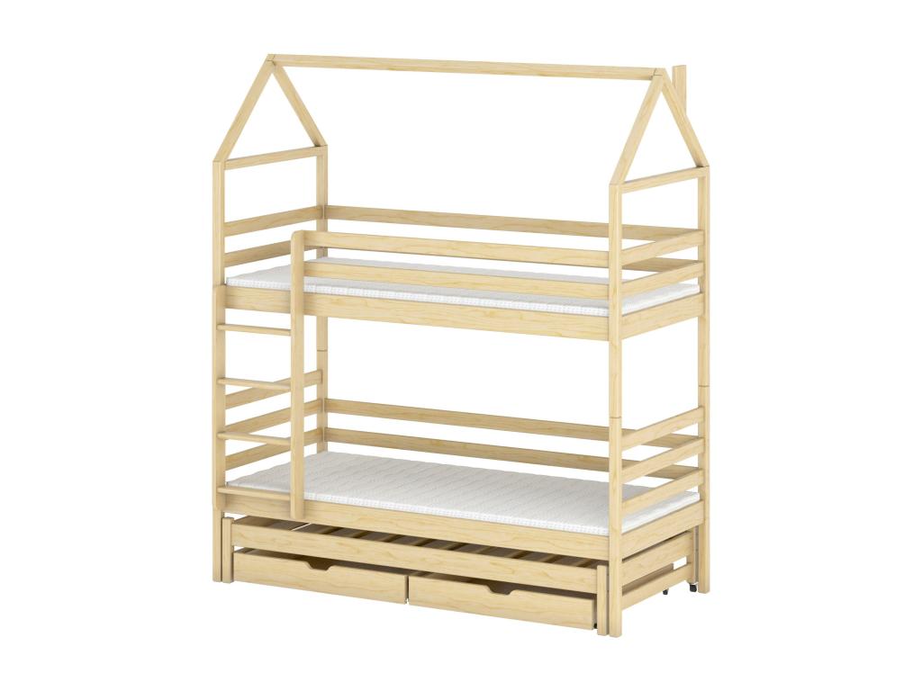 Lit cabane Homelumière HB001 80x160 cm Beige