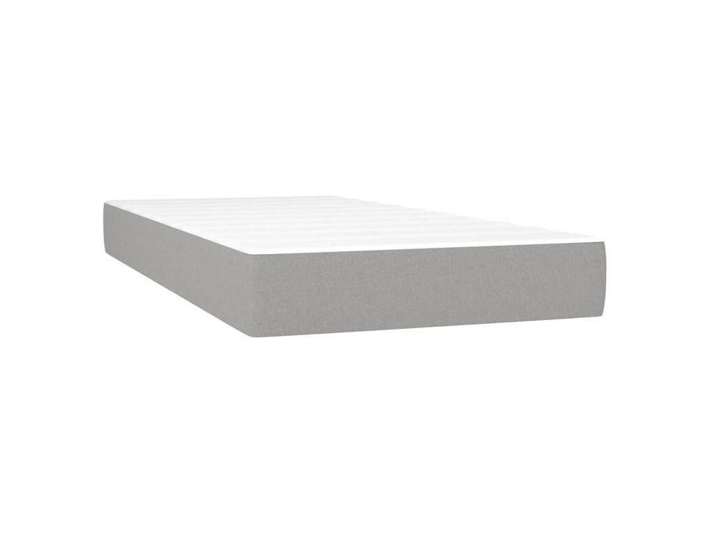 Sommier à Homelumiere de lit et matelas et LED Gris clair 90x200