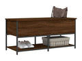 Banc de rangement chêne marron 100x42.5x47 cm bois d'ingénierie