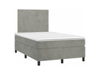 Sommier à Homelumiere de lit et matelas Gris clair 120x200 Velours
