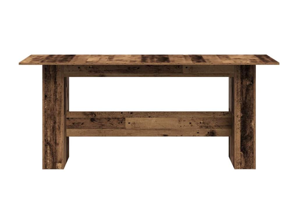 Table à manger vieux bois 180x90x76 cm bois d'ingénierie