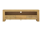 Meuble TV 110x30x35 cm Bois de teck solide