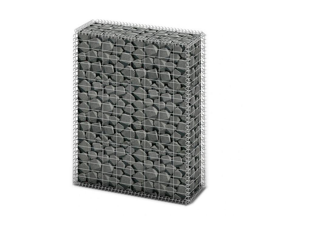 Panier de gabion avec couvercle Fil renforcé 100x80x30