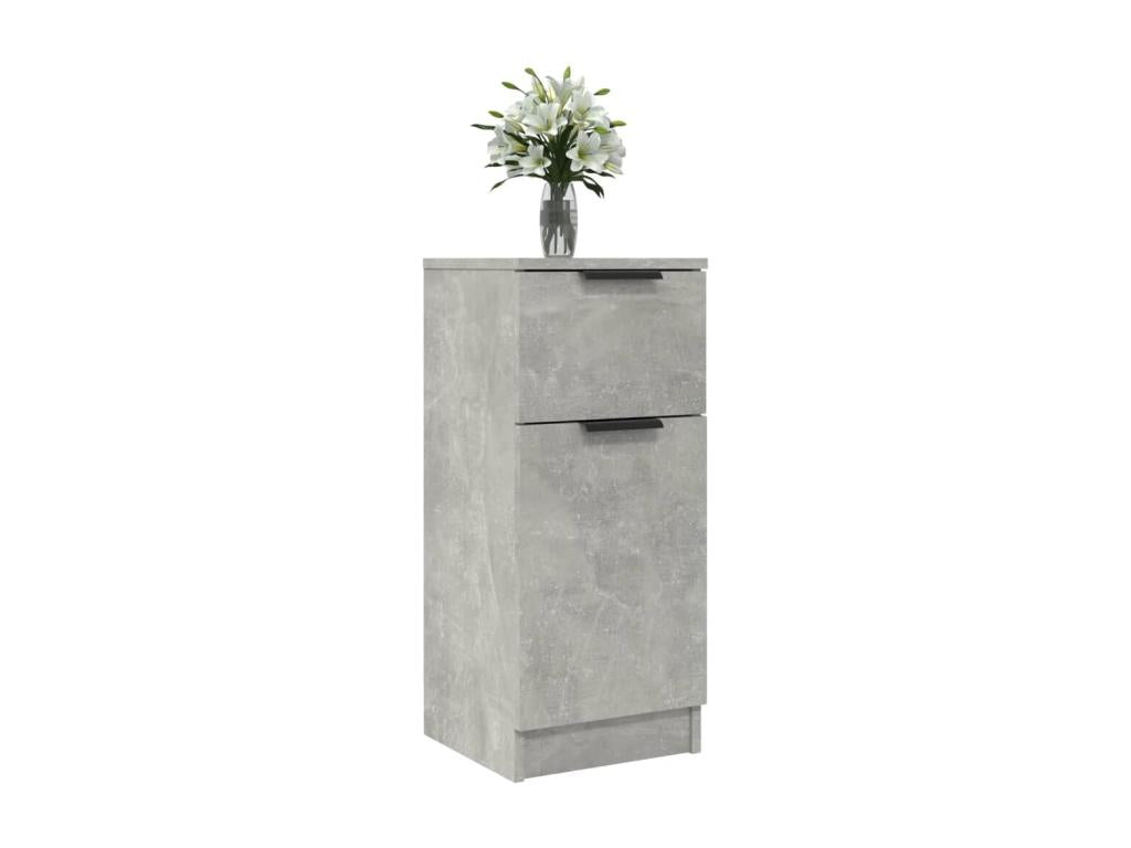 Buffet Gris béton 30x30x70 cm Bois d'ingénierie
