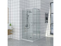 Receveur de Douche 65x130 cm Homelumiere Extra Slim NOIR Cabine de Douche 65x130 cm Haut 200 cm Avec Ouverture d'Angle