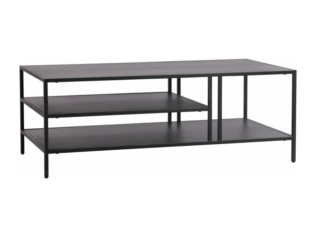 Table basse métal 40 métal argentée 110x55x40 cm 03 0008452