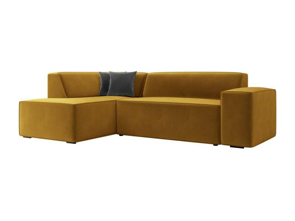 Canapé d'angle Homelumiere 289 Jaune 267x205x73cm