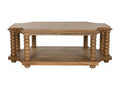 Table basse table de salon en bois de manguier coloris naturel - longueur 131 x profondeur 80 x Hauteur 48 cm