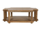 Table basse table de salon en bois de manguier coloris naturel - longueur 131 x profondeur 80 x Hauteur 48 cm