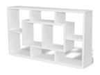 Etagère murale d'affichage 8 compartiments Blanc 57942YCNY