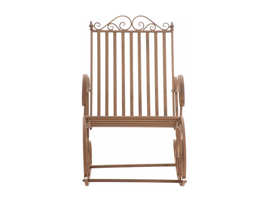 Fauteuil à bascule - Métal / Métal - Marron - Homelumiere