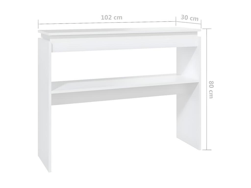 Console Blanche 102x30x80