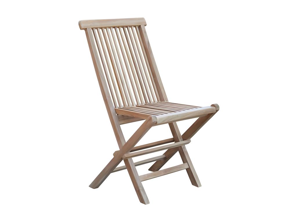 Chaise de jardin en teck massif pliante