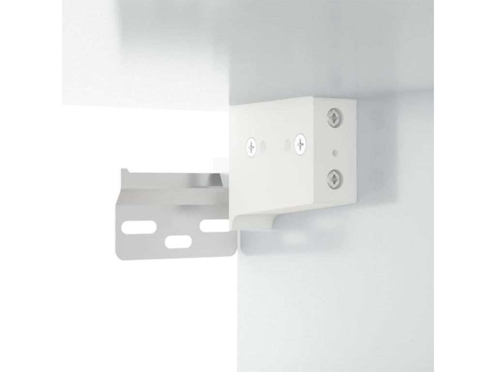 Ensemble de meubles TV 3 mcx Blanc brillant Bois d'ingénierie