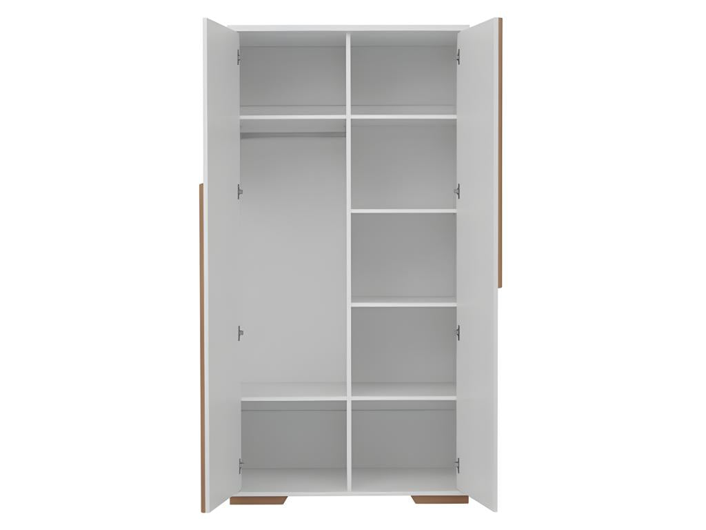 Armoire Homelumière Blanc et bois