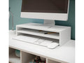 Support de moniteur pour Chambre Bureau en Blanc avec 46x23x13cm Delimoa 95136IIIC