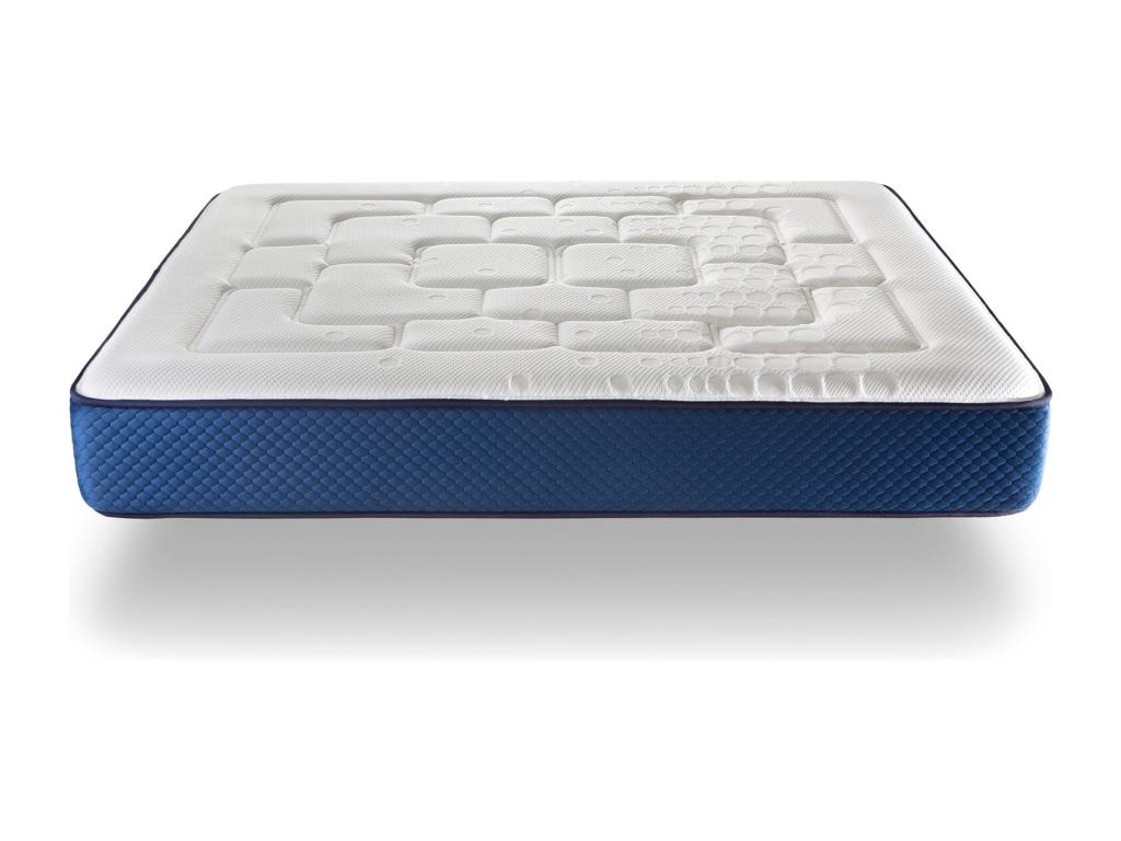 Matelas 200x200 Homelumiere Épaisseur 25 CM Mousse HR et Látex Ferme 2 Face été/hiver