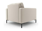 Homelumiere - Fauteuil Homelumiere en tissu structurel beige - 87x92x75cm