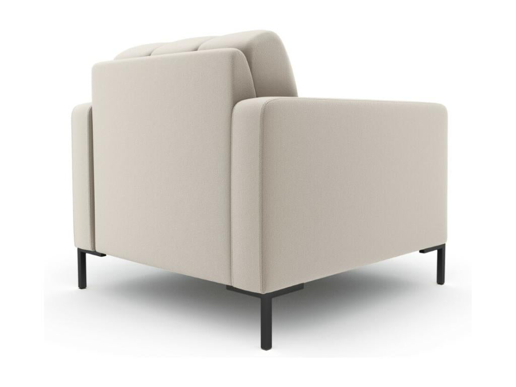 Homelumiere - Fauteuil Homelumiere en tissu structurel beige - 87x92x75cm