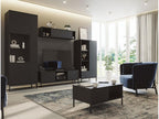 Vitrine Homelumiere 106 Noir Avec des portes Le nombre de portes 2 190x70x41cm