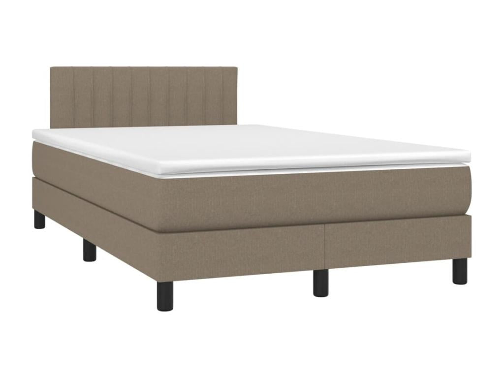 Sommier à Homelumiere de lit matelas et LED Homelumiere 120x190 tissu