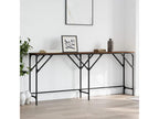 Table console chêne marron 180x29x75 bois d'ingénierie