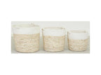 Corbeilles en maïs et coton lot de 3