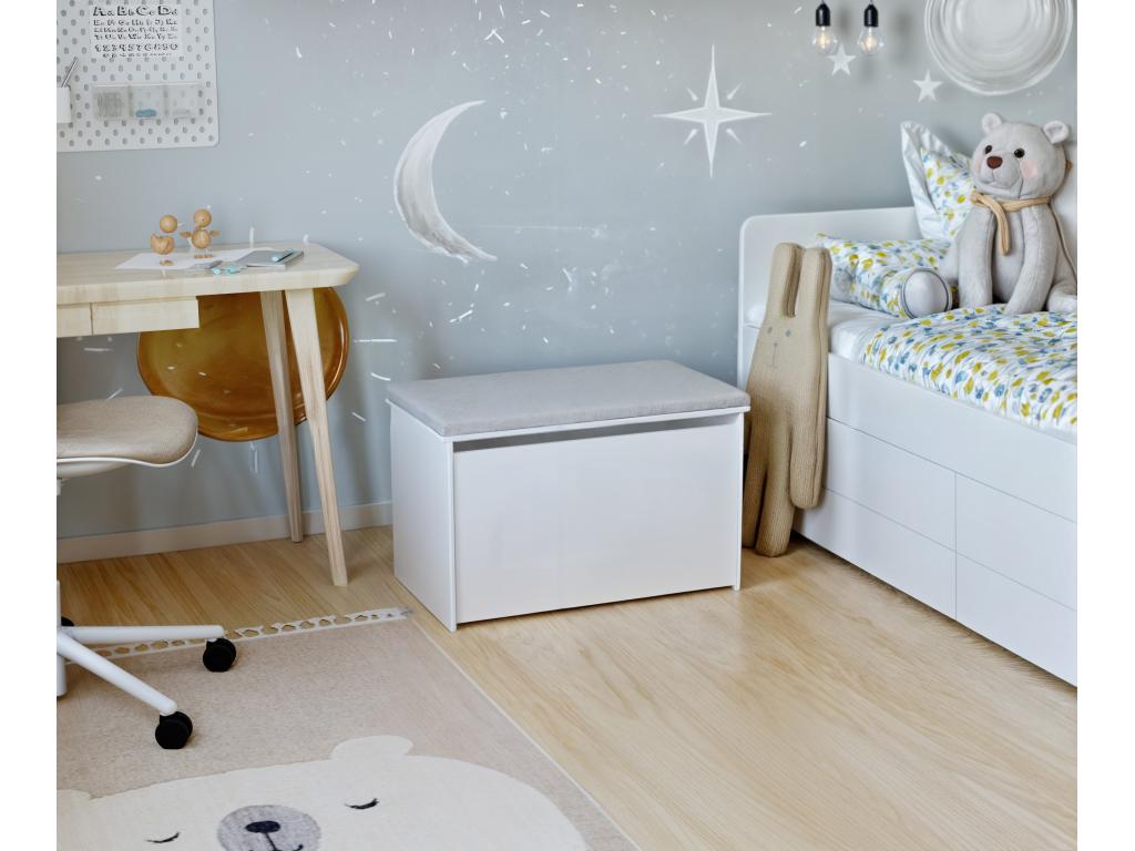 Coffre à jouets Homelumiere avec siège