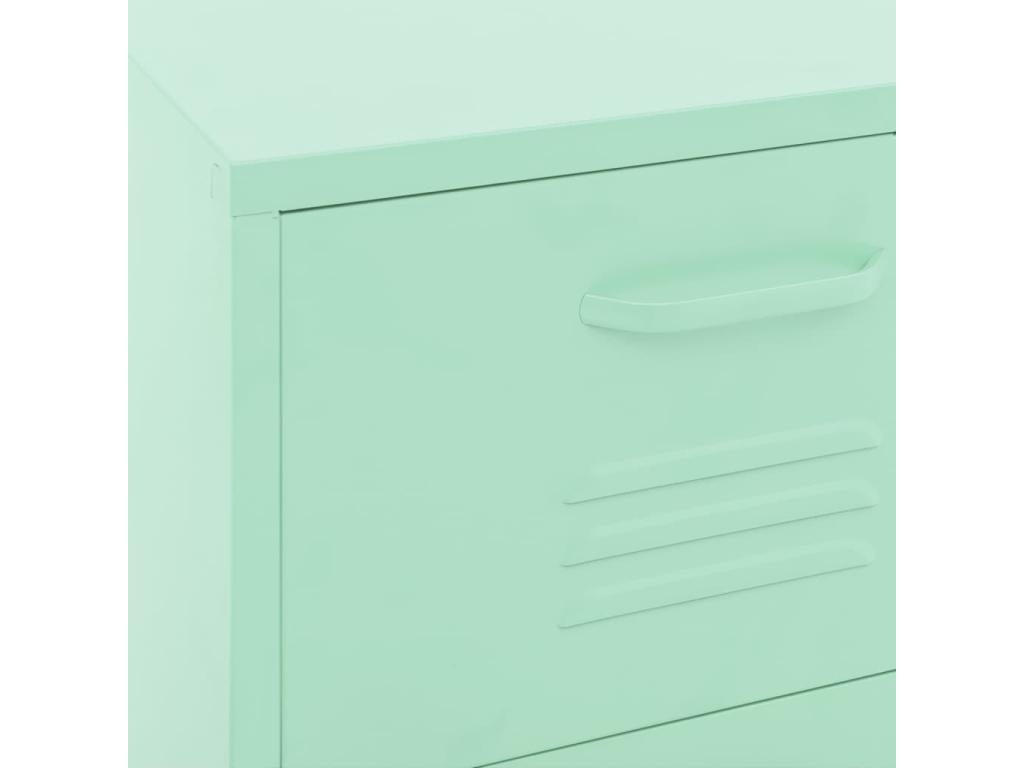 Armoire de rangement Vert menthe 42.5x35x101.5 Acier