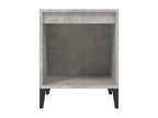 Tables de chevet 2 pièces Gris béton 40x35x50 cm