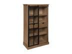 Vitrine 2 Tiroirs Design Homelumiere 150cm Marron