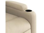 Fauteuil inclinable Crème Tissu