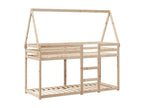 Lit superposé sans matelas 75x190 cm bois de pin massif 64786TBEX