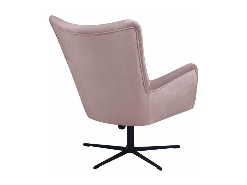 Fauteuil Homelumiere 100 Rose 95x75x83cm Tapisserie Pieds Métal