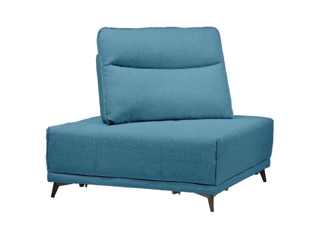 Angle pour canapé modulable en tissu bleu dossier réglable - Homelumiere