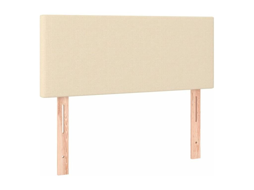 Sommier à Homelumière de lit avec matelas Crème 100x200 Tissu