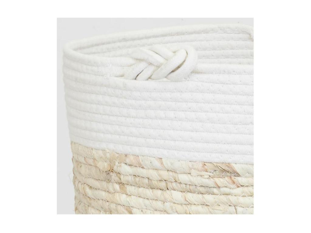 Corbeilles en maïs et coton lot de 3