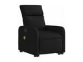 Fauteuil massant inclinable Noir Tissu