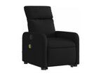 Fauteuil massant inclinable Noir Tissu