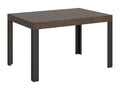Table extensible 90x130/234 cm Homelumiere Noyer cadre Anthracite