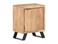 Table de chevet 40x30x50 cm Bois d'Homelumiere avec bord naturel