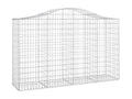 Paniers à gabions arqués 3 pièces 200x50x120/140 cm Fer renforcé