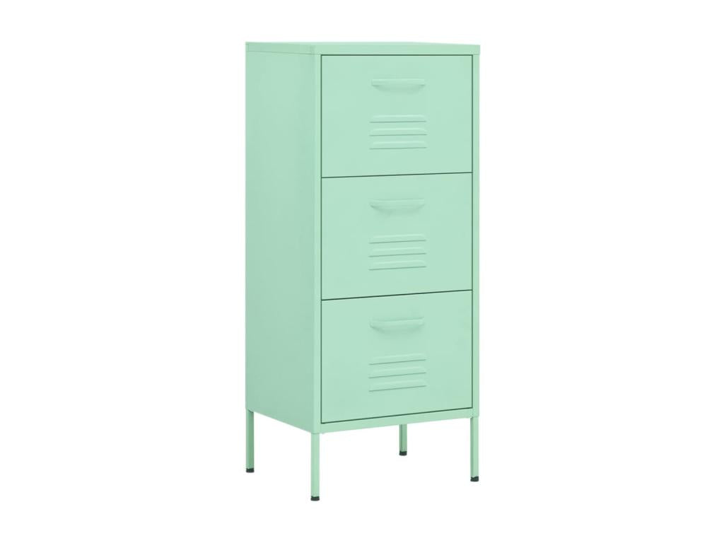 Armoire de rangement Vert menthe 42.5x35x101.5 Acier