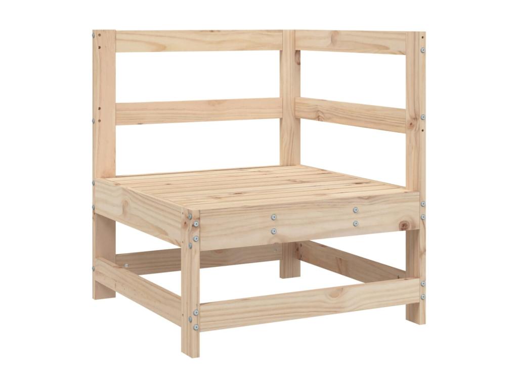 Salon de jardin 5 pièces bois de pin massif