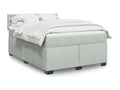 Sommier à Homelumiere de lit et matelas Gris clair 160x200cm Velours
