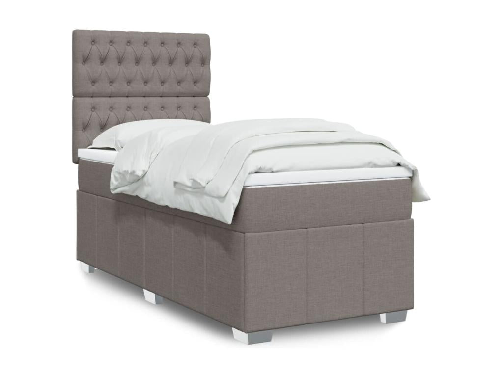 Sommier à Homelumiere de lit avec matelas Homelumiere 100x200 cm Tissu
