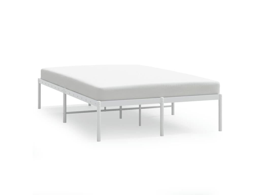 Cadre de lit métal blanc 120x200